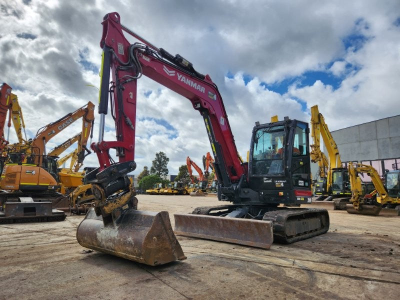 2022 YANMAR VIO80 8T EXCAVATOR (M927) WITH TILT HITCH, BUCKETS AND 1980 HOURS