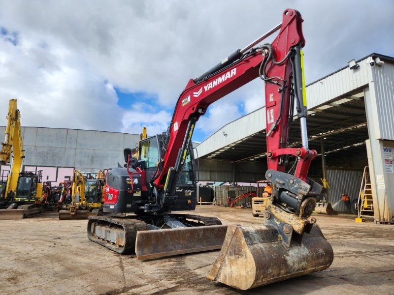 2022 YANMAR VIO80 8T EXCAVATOR (M927) WITH TILT HITCH, BUCKETS AND 1980 HOURS