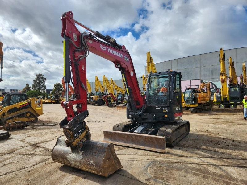 2022 YANMAR VIO80 8T EXCAVATOR (M927) WITH TILT HITCH, BUCKETS AND 1980 HOURS