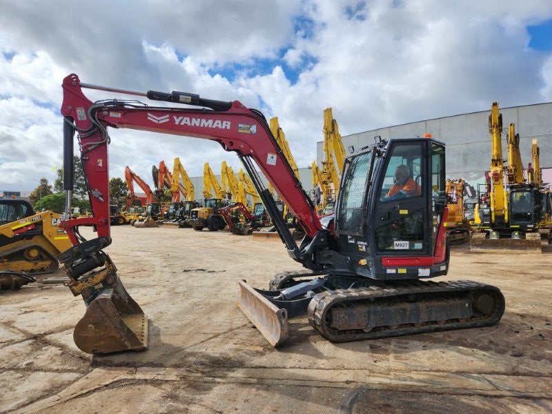 2022 YANMAR VIO80 8T EXCAVATOR (M927) WITH TILT HITCH, BUCKETS AND 1980 HOURS