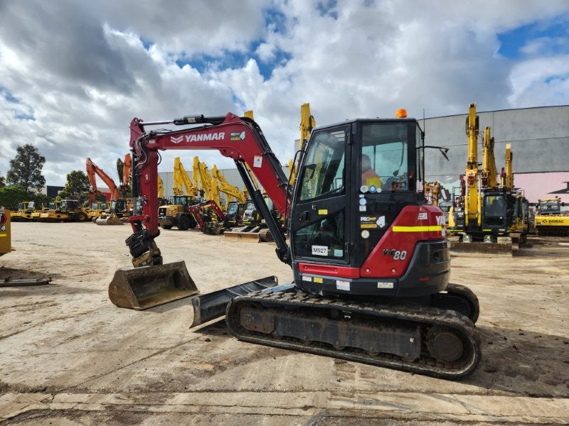 2022 YANMAR VIO80 8T EXCAVATOR (M927) WITH TILT HITCH, BUCKETS AND 1980 HOURS