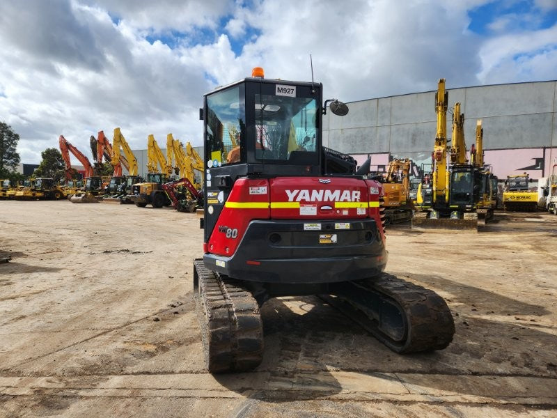 2022 YANMAR VIO80 8T EXCAVATOR (M927) WITH TILT HITCH, BUCKETS AND 1980 HOURS