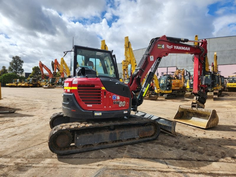 2022 YANMAR VIO80 8T EXCAVATOR (M927) WITH TILT HITCH, BUCKETS AND 1980 HOURS