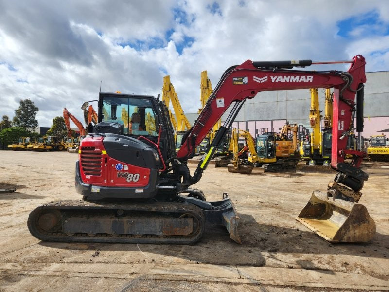2022 YANMAR VIO80 8T EXCAVATOR (M927) WITH TILT HITCH, BUCKETS AND 1980 HOURS