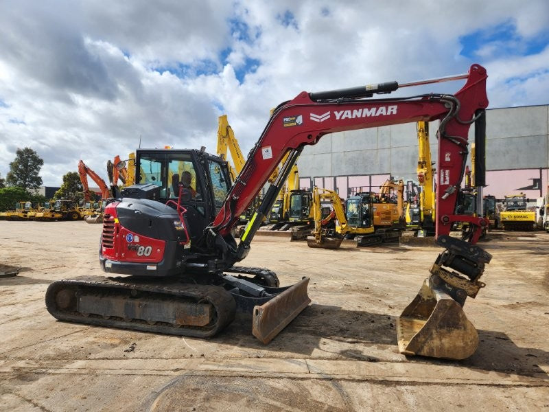 2022 YANMAR VIO80 8T EXCAVATOR (M927) WITH TILT HITCH, BUCKETS AND 1980 HOURS