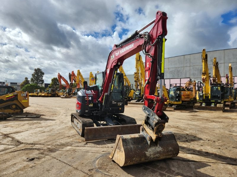 2022 YANMAR VIO80 8T EXCAVATOR (M927) WITH TILT HITCH, BUCKETS AND 1980 HOURS