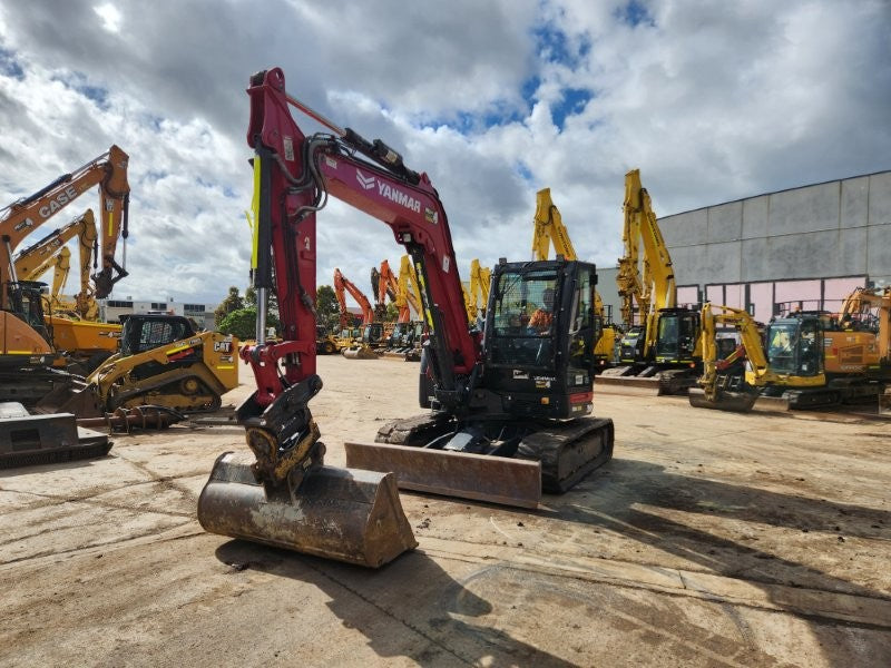 2022 YANMAR VIO80 8T EXCAVATOR (M927) WITH TILT HITCH, BUCKETS AND 1980 HOURS