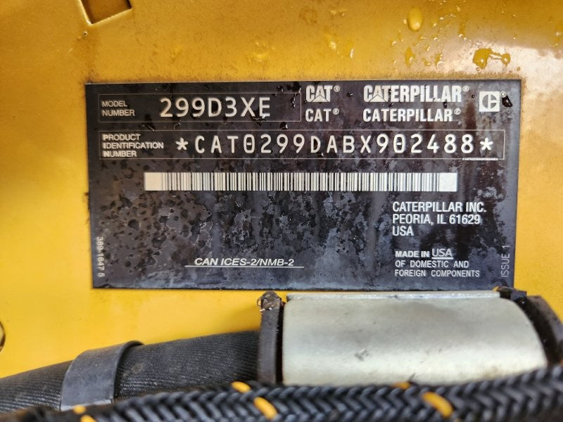 2021 CAT 299D3 XE HI-FLOW TRACK LOADER (T445) WITH 1820 HOURS