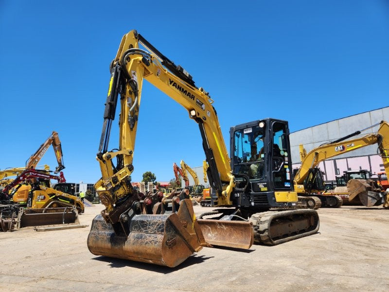 2022 YANMAR VIO55-6 EXCAVATOR (M843) WITH TILT HITCH, BUCKETS, 1498 HOURS