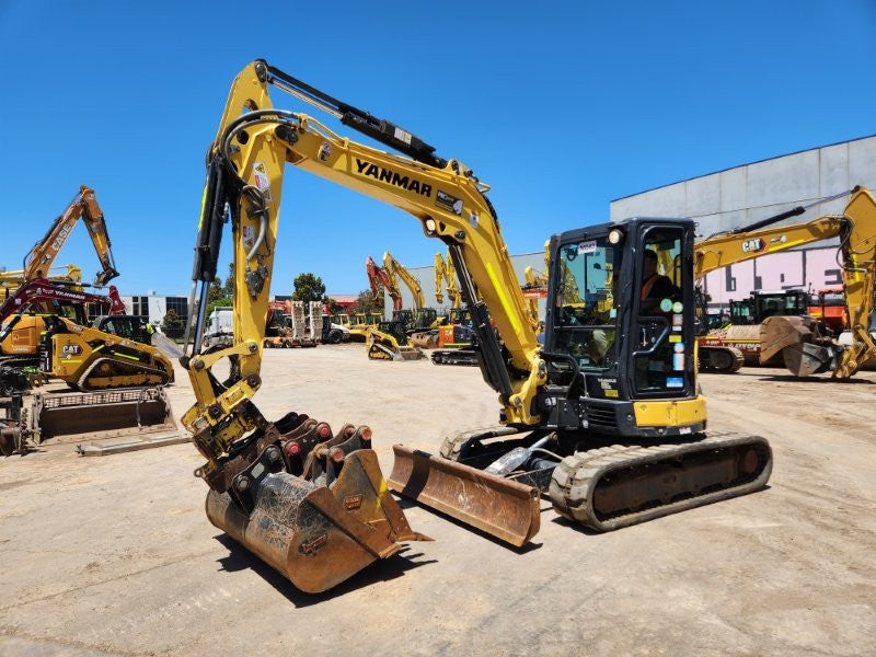 2022 YANMAR VIO55-6 EXCAVATOR (M843) WITH TILT HITCH, BUCKETS, 1498 HOURS