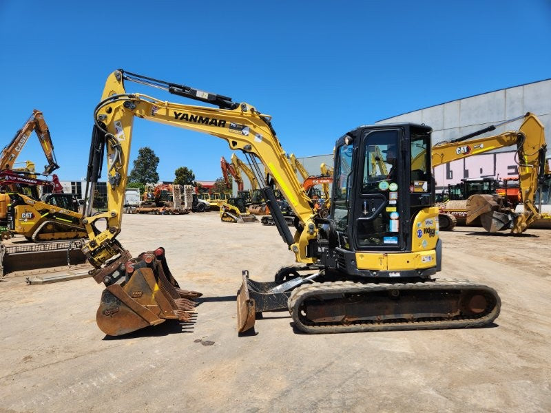 2022 YANMAR VIO55-6 EXCAVATOR (M843) WITH TILT HITCH, BUCKETS, 1498 HOURS