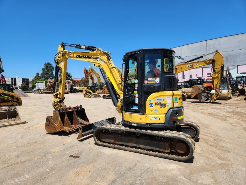 2022 YANMAR VIO55-6 EXCAVATOR (M843) WITH TILT HITCH, BUCKETS, 1498 HOURS