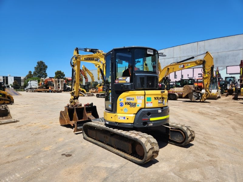 2022 YANMAR VIO55-6 EXCAVATOR (M843) WITH TILT HITCH, BUCKETS, 1498 HOURS