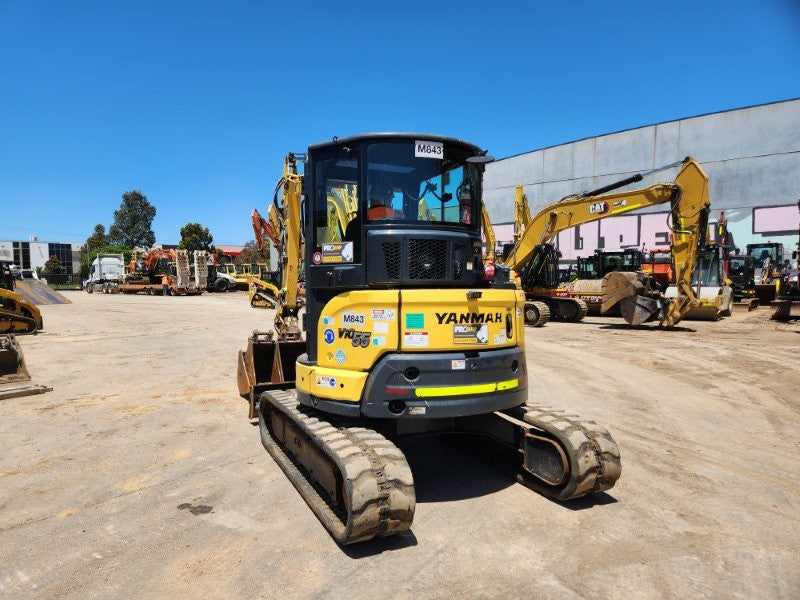 2022 YANMAR VIO55-6 EXCAVATOR (M843) WITH TILT HITCH, BUCKETS, 1498 HOURS