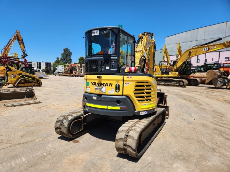 2022 YANMAR VIO55-6 EXCAVATOR (M843) WITH TILT HITCH, BUCKETS, 1498 HOURS