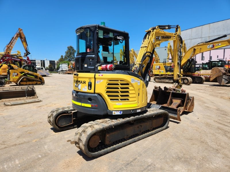 2022 YANMAR VIO55-6 EXCAVATOR (M843) WITH TILT HITCH, BUCKETS, 1498 HOURS