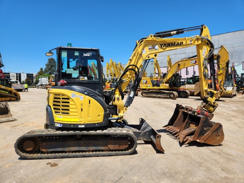 2022 YANMAR VIO55-6 EXCAVATOR (M843) WITH TILT HITCH, BUCKETS, 1498 HOURS