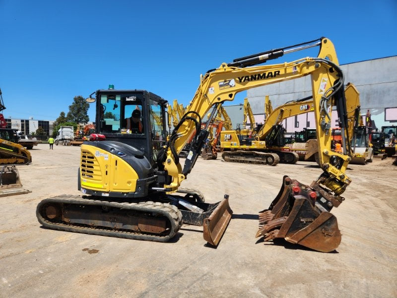 2022 YANMAR VIO55-6 EXCAVATOR (M843) WITH TILT HITCH, BUCKETS, 1498 HOURS