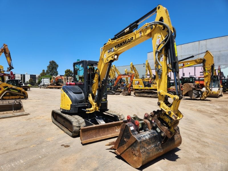 2022 YANMAR VIO55-6 EXCAVATOR (M843) WITH TILT HITCH, BUCKETS, 1498 HOURS