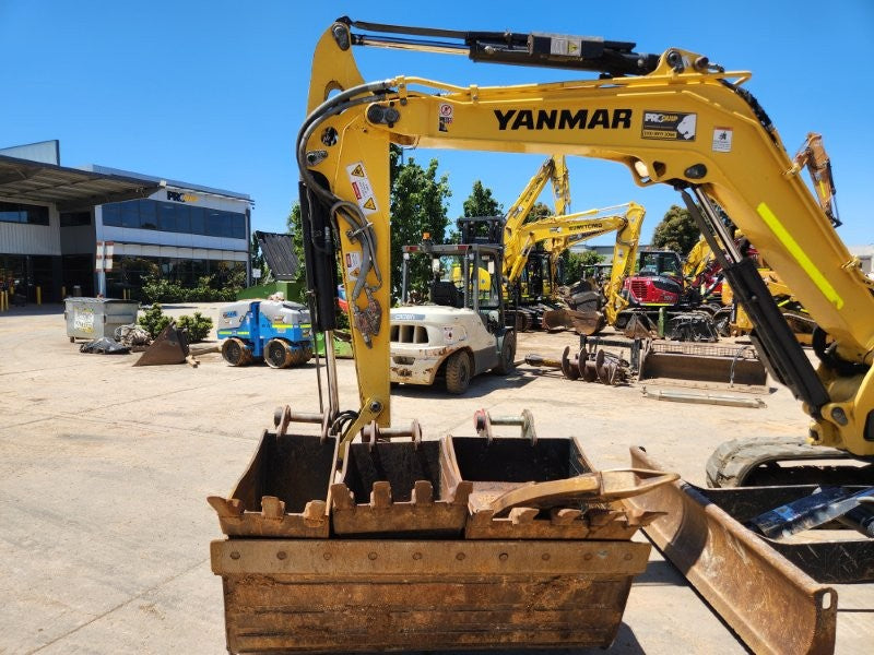2022 YANMAR VIO55-6 EXCAVATOR (M843) WITH TILT HITCH, BUCKETS, 1498 HOURS