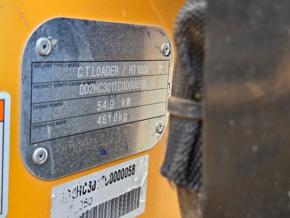 2023 HYUNDAI HT100V TRACK LOADER (T601) WITH HIGH FLOW, 260 HOURS