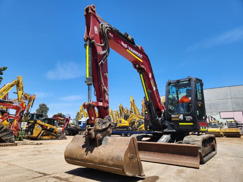 2022 YANMAR SV100-2 10T EXCAVATOR (E356) WITH BUCKETS, CIVIL SPEC, 1750 HOURS