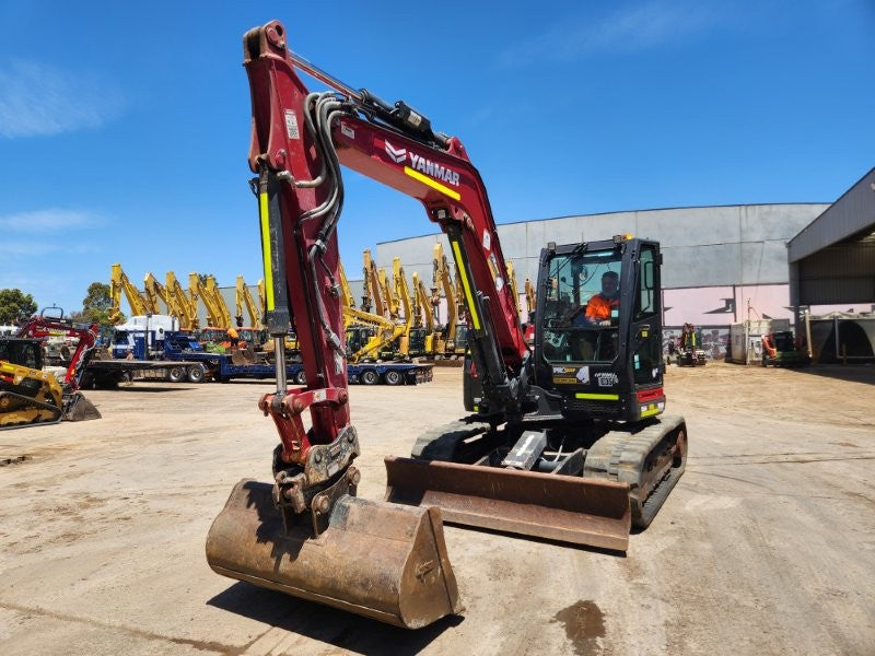 2022 YANMAR SV100-2 10T EXCAVATOR (E356) WITH BUCKETS, CIVIL SPEC, 1750 HOURS