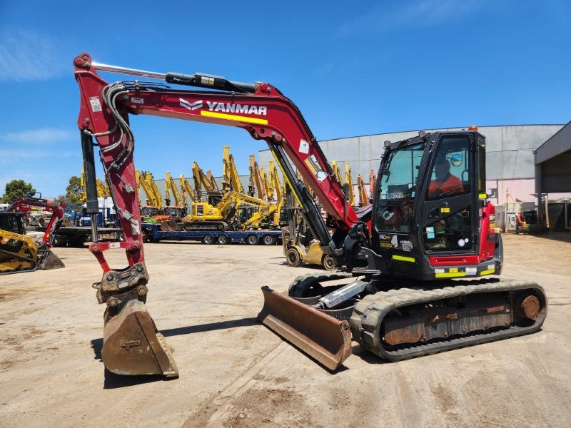 2022 YANMAR SV100-2 10T EXCAVATOR (E356) WITH BUCKETS, CIVIL SPEC, 1750 HOURS
