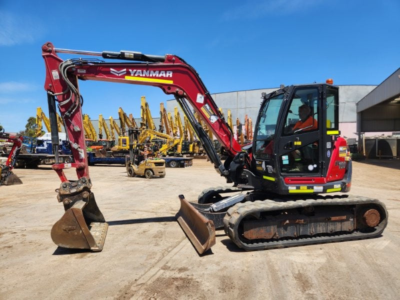 2022 YANMAR SV100-2 10T EXCAVATOR (E356) WITH BUCKETS, CIVIL SPEC, 1750 HOURS