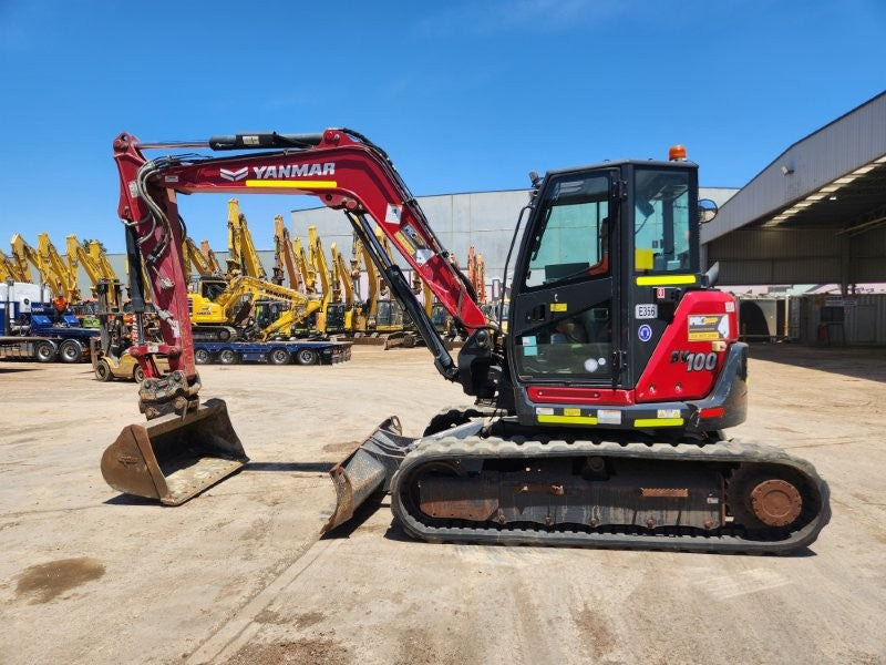 2022 YANMAR SV100-2 10T EXCAVATOR (E356) WITH BUCKETS, CIVIL SPEC, 1750 HOURS