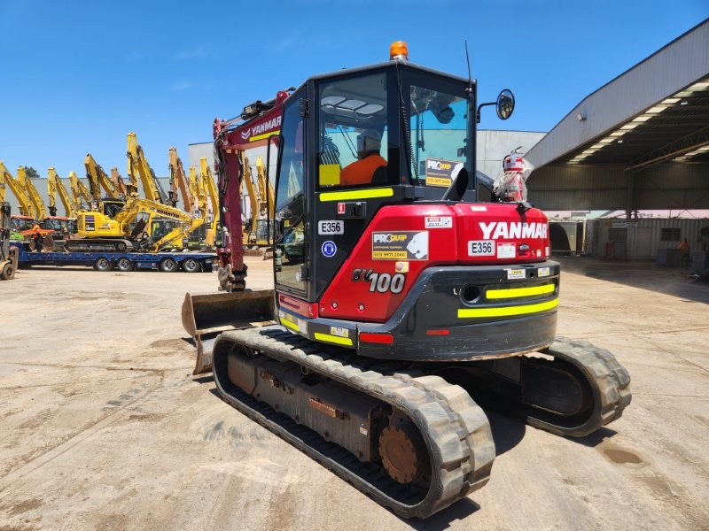 2022 YANMAR SV100-2 10T EXCAVATOR (E356) WITH BUCKETS, CIVIL SPEC, 1750 HOURS
