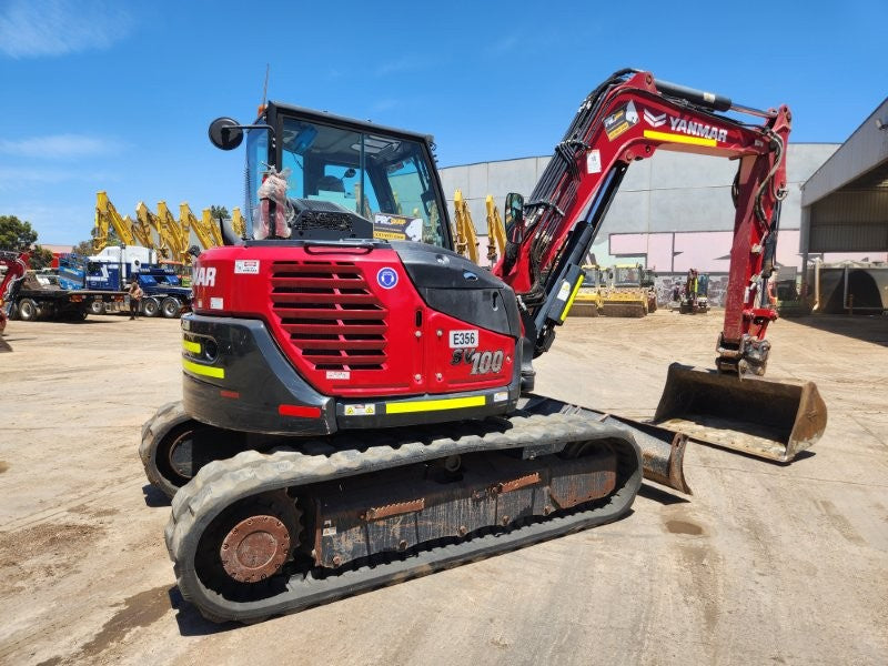 2022 YANMAR SV100-2 10T EXCAVATOR (E356) WITH BUCKETS, CIVIL SPEC, 1750 HOURS