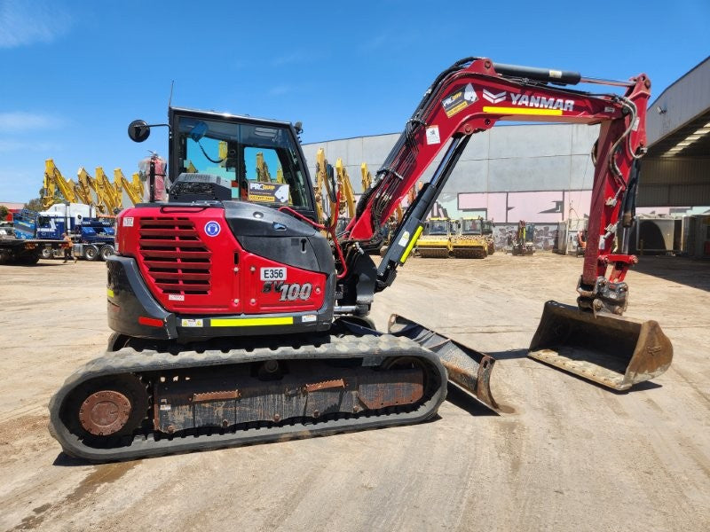 2022 YANMAR SV100-2 10T EXCAVATOR (E356) WITH BUCKETS, CIVIL SPEC, 1750 HOURS