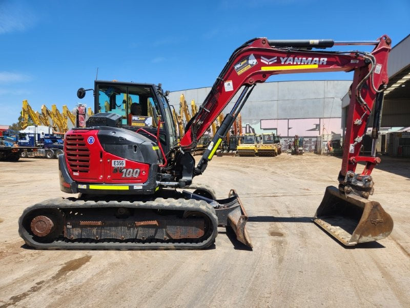 2022 YANMAR SV100-2 10T EXCAVATOR (E356) WITH BUCKETS, CIVIL SPEC, 1750 HOURS