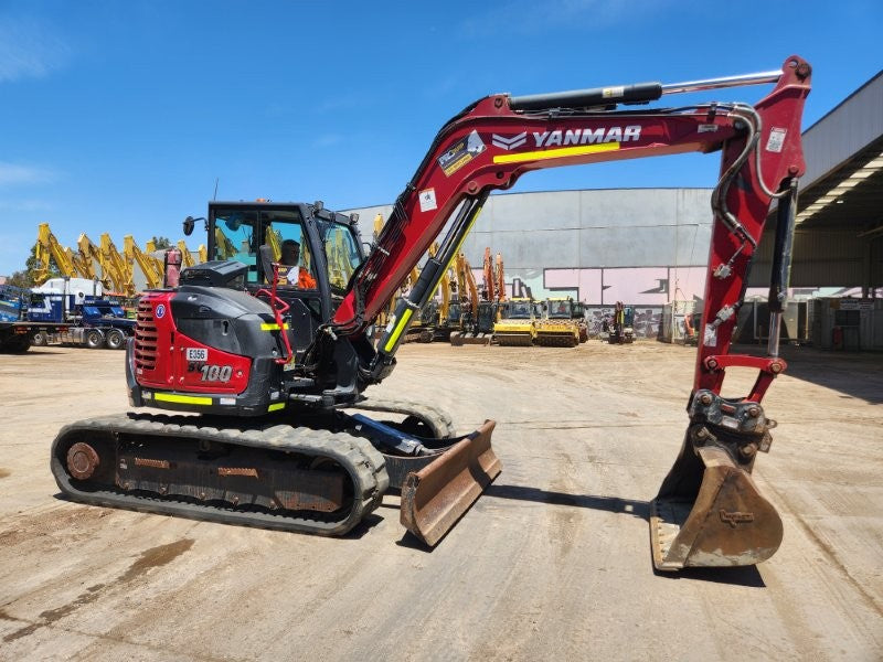 2022 YANMAR SV100-2 10T EXCAVATOR (E356) WITH BUCKETS, CIVIL SPEC, 1750 HOURS