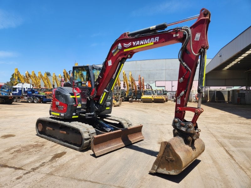 2022 YANMAR SV100-2 10T EXCAVATOR (E356) WITH BUCKETS, CIVIL SPEC, 1750 HOURS
