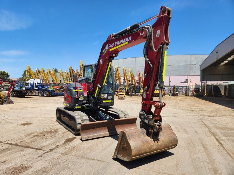 2022 YANMAR SV100-2 10T EXCAVATOR (E356) WITH BUCKETS, CIVIL SPEC, 1750 HOURS