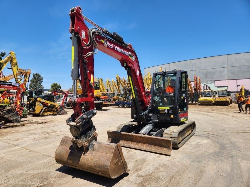 2023 YANMAR VIO80 8T EXCAVATOR (M958) WITH TILT HITCH, BUCKETS, 2150 HOURS
