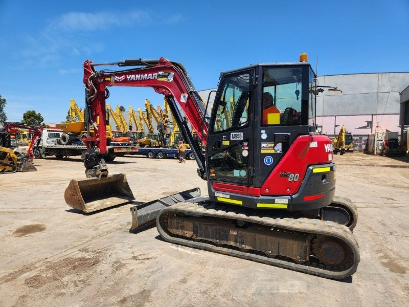 2023 YANMAR VIO80 8T EXCAVATOR (M958) WITH TILT HITCH, BUCKETS, 2150 HOURS