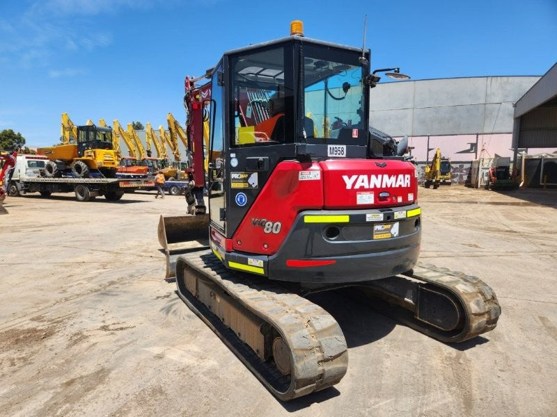 2023 YANMAR VIO80 8T EXCAVATOR (M958) WITH TILT HITCH, BUCKETS, 2150 HOURS