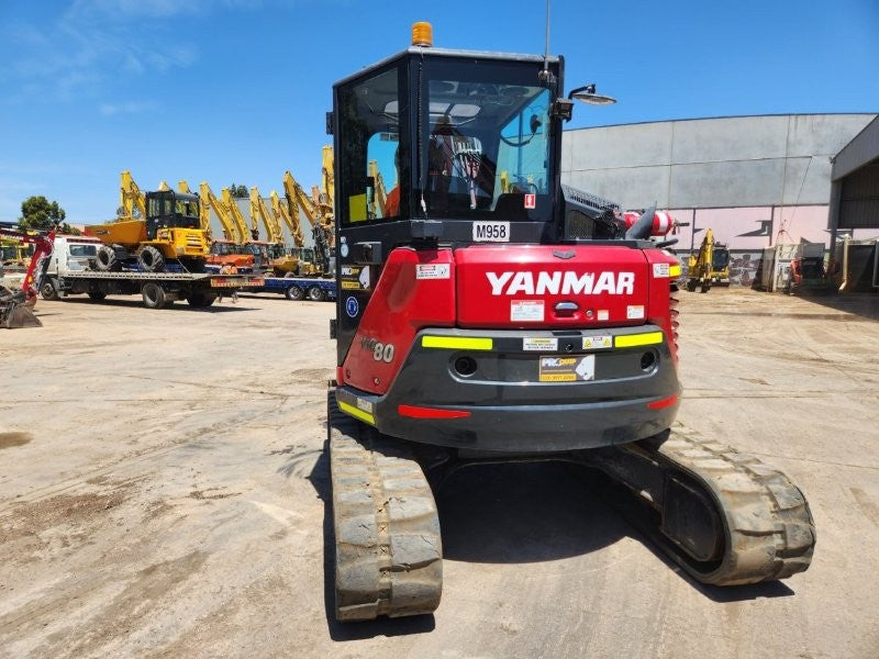 2023 YANMAR VIO80 8T EXCAVATOR (M958) WITH TILT HITCH, BUCKETS, 2150 HOURS