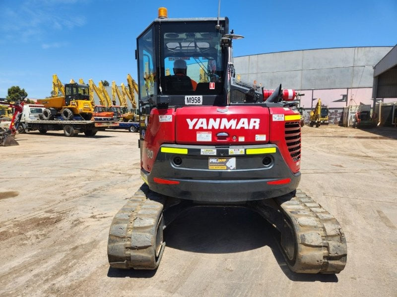 2023 YANMAR VIO80 8T EXCAVATOR (M958) WITH TILT HITCH, BUCKETS, 2150 HOURS