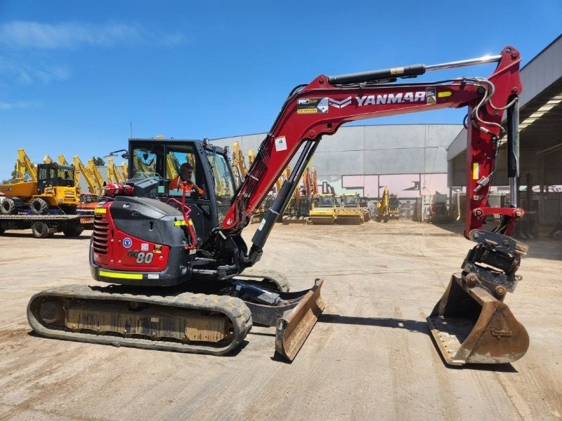 2023 YANMAR VIO80 8T EXCAVATOR (M958) WITH TILT HITCH, BUCKETS, 2150 HOURS