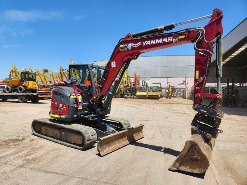 2023 YANMAR VIO80 8T EXCAVATOR (M958) WITH TILT HITCH, BUCKETS, 2150 HOURS