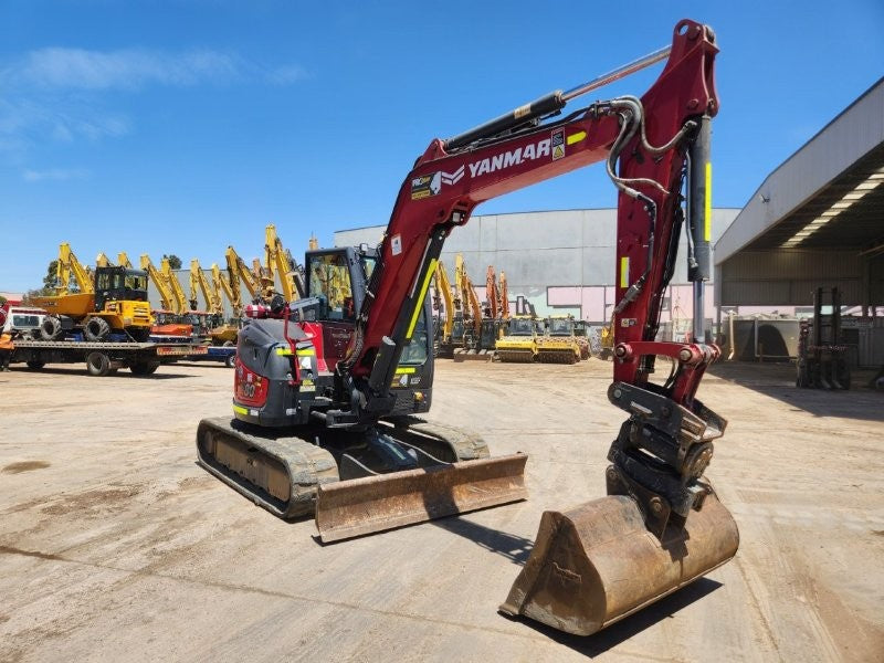 2023 YANMAR VIO80 8T EXCAVATOR (M958) WITH TILT HITCH, BUCKETS, 2150 HOURS