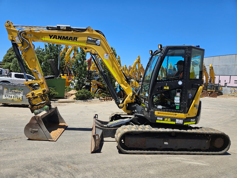 2021 YANMAR VIO80-1 8T EXCAVATOR (M722) WITH TILT HITCH, BUCKETS AND 2265 HRS