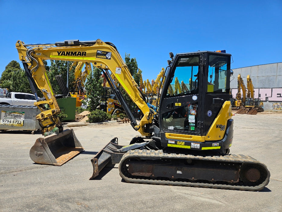 2021 YANMAR VIO80-1 8T EXCAVATOR (M722) WITH TILT HITCH, BUCKETS AND 2265 HRS