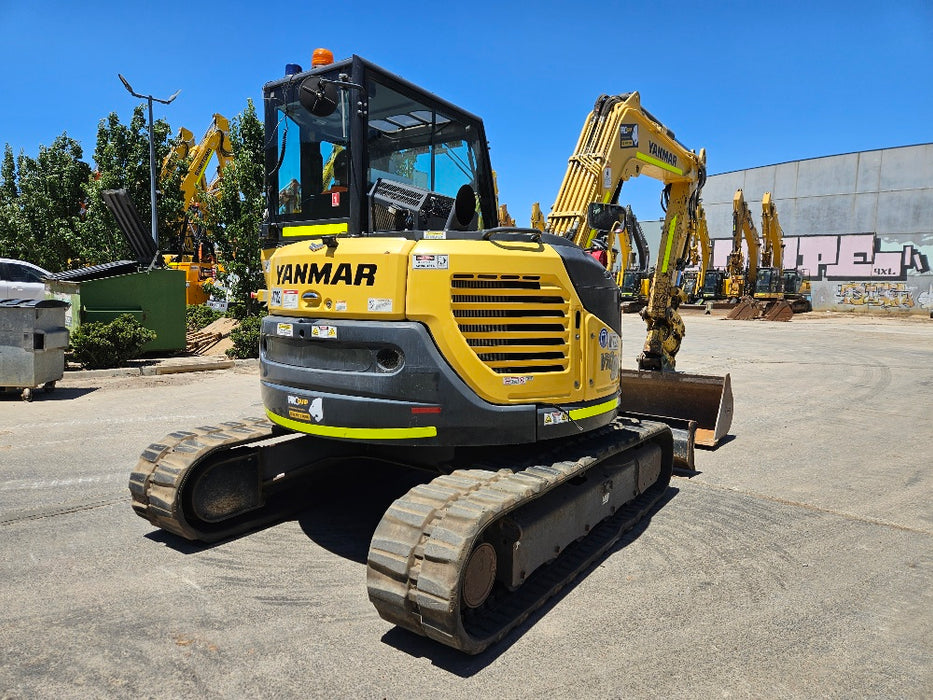 2021 YANMAR VIO80-1 8T EXCAVATOR (M722) WITH TILT HITCH, BUCKETS AND 2265 HRS