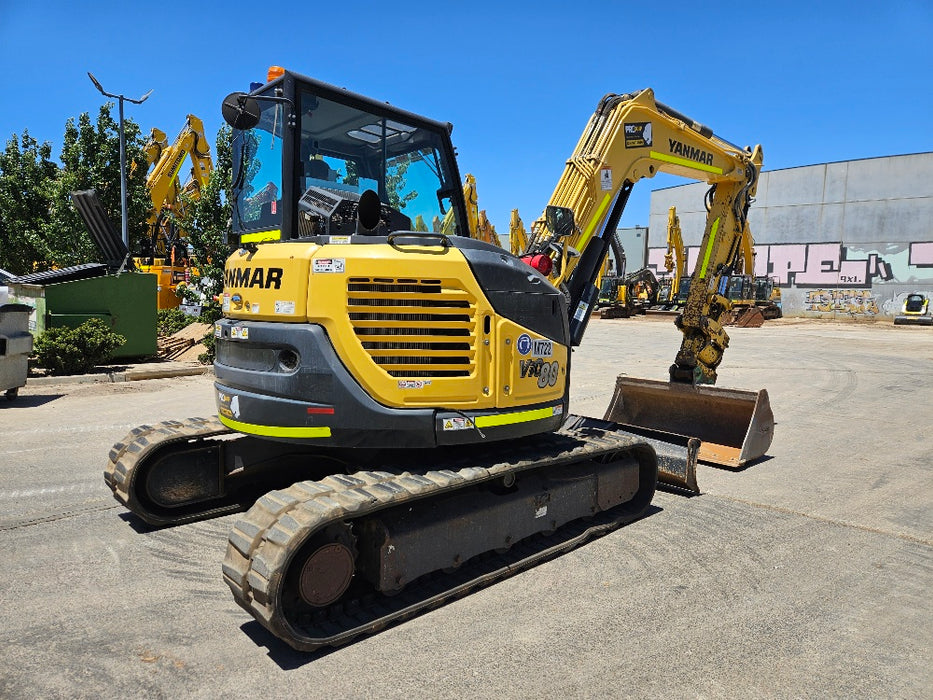 2021 YANMAR VIO80-1 8T EXCAVATOR (M722) WITH TILT HITCH, BUCKETS AND 2265 HRS