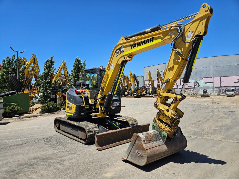 2021 YANMAR VIO80-1 8T EXCAVATOR (M722) WITH TILT HITCH, BUCKETS AND 2265 HRS